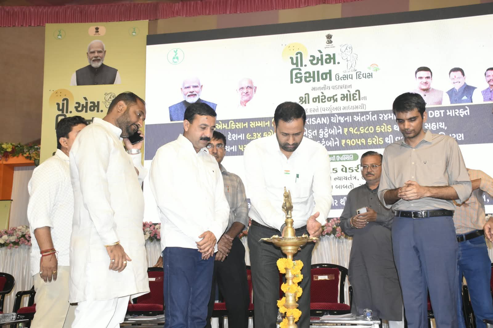 જિલ્લા પ્રભારી મંત્રી કૌશિકભાઈ વેકરિયાના અધ્યક્ષસ્થાને ભાવનગરમાં પી.એમ. કિસાન ઉત્સવ યોજાયો